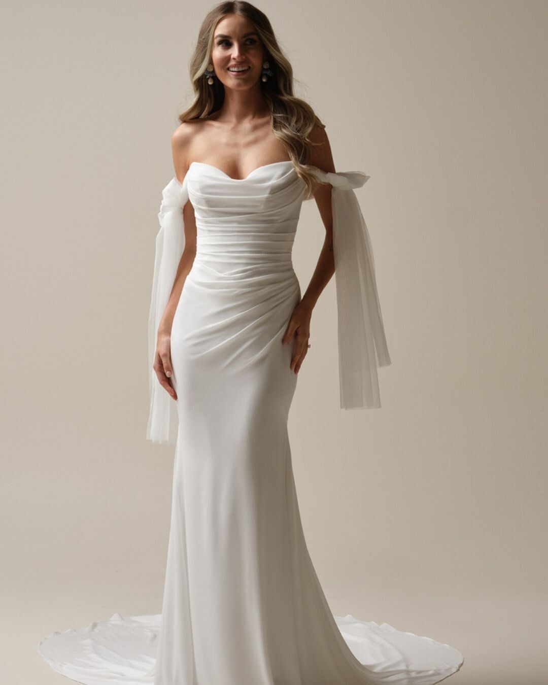 Maggie Sottero Khloe minimalistische trouwjurk