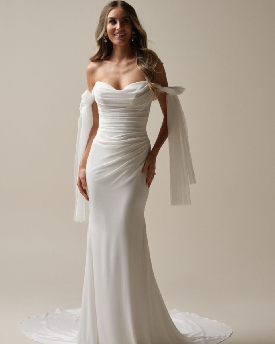 Maggie Sottero Khloe minimalistische trouwjurk