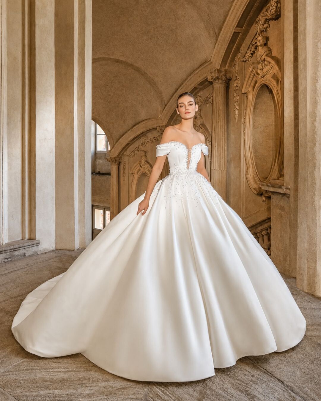 Pronovias Emerlad parel trouwjurk